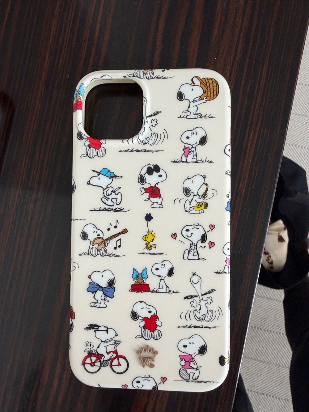 Velvet Caviar Snoopy Pattern White Multicolor iPhone Case